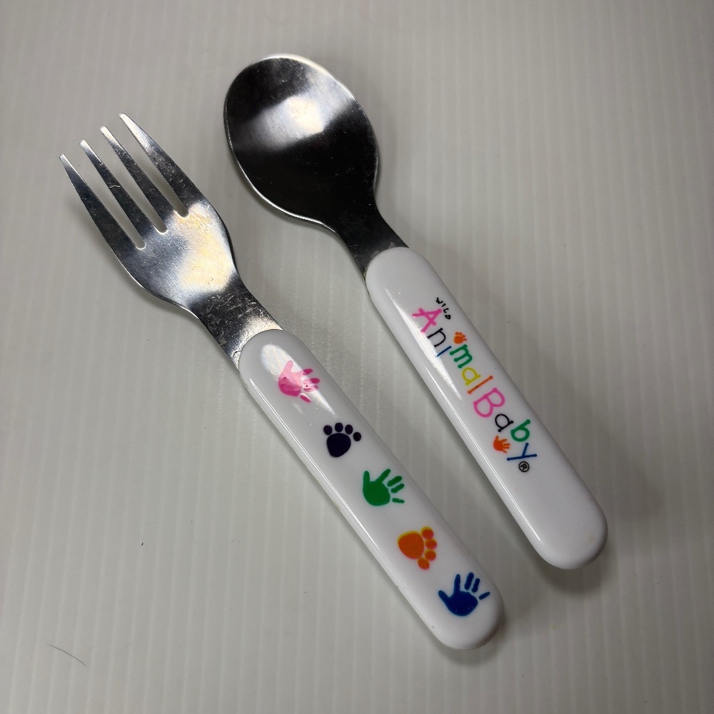 Kids Silverware Flatware Fork/Spoon WildAnimal Baby National Wildlife Federation